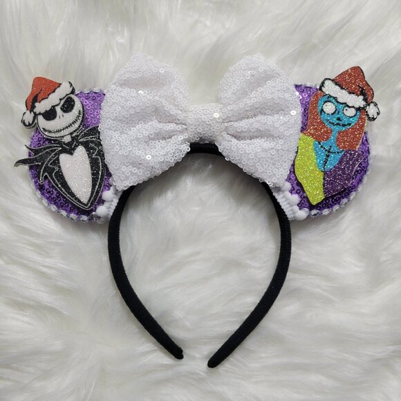 Nightmare Before Christmas Minnie Ears - Picture 1 of 5
